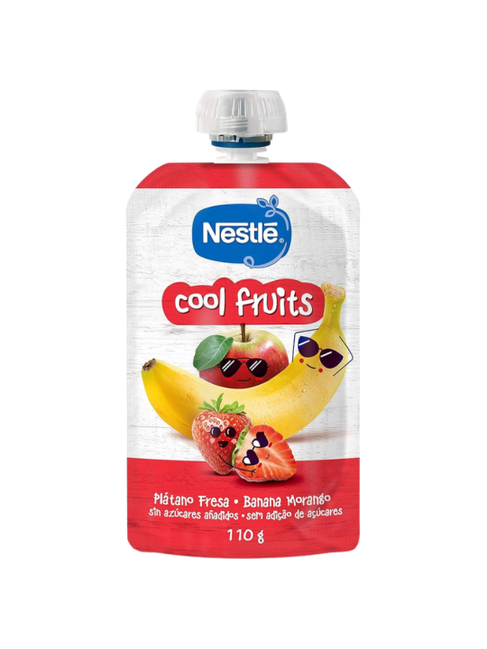NESTLE PURE COOL FRUITS PLATANO FRESA 110 G