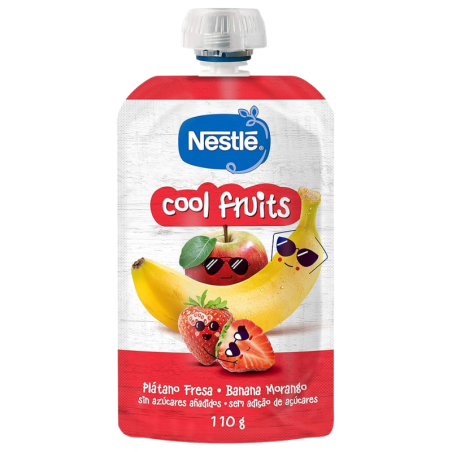 NESTLE PURE COOL FRUITS PLATANO FRESA 110 G