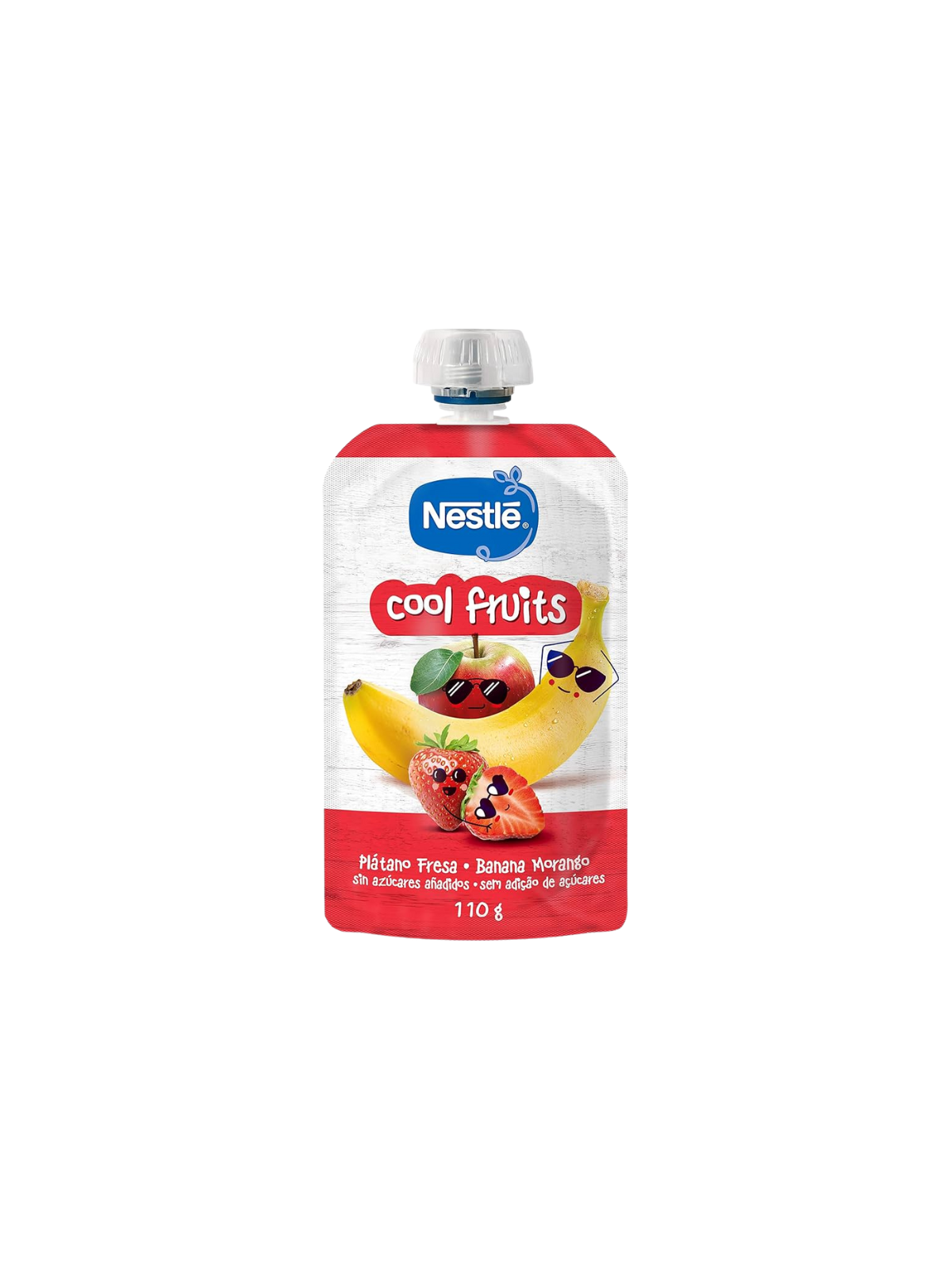 NESTLE PURE COOL FRUITS PLATANO FRESA 110 G