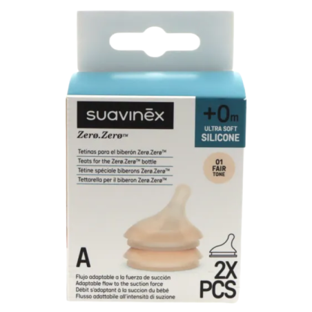 Suavinex tetina anticólico flujo adaptable 2 unidades - fair