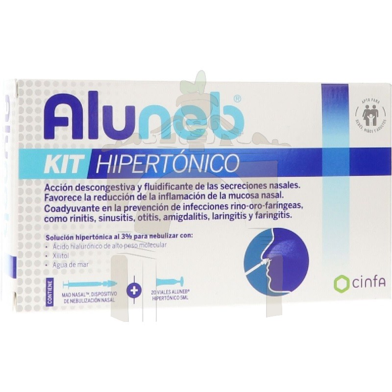 Comprar Aluneb kit hipertónico para lavados nasales de cinfa a precio de  oferta