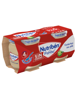Nutriben Potitos Verduritas Con Pollo (2 Envases 120g)