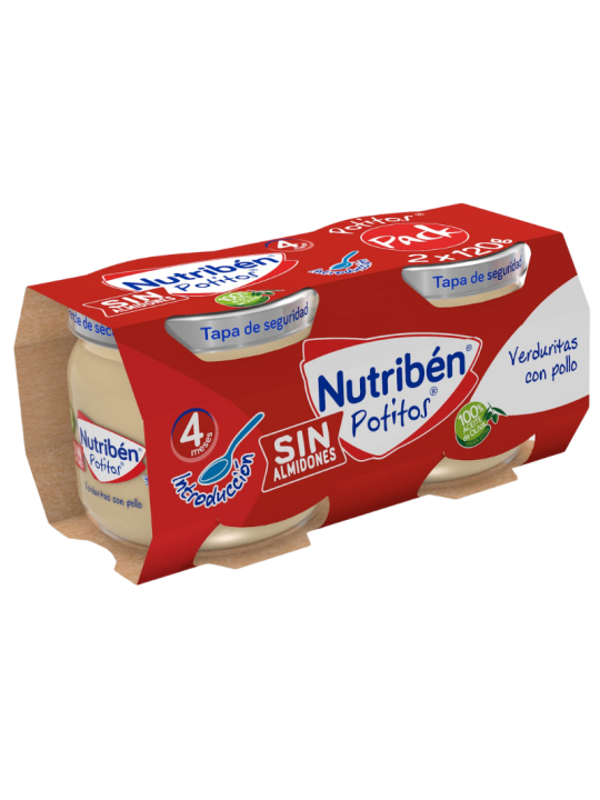 Nutriben Potitos Verduritas Con Pollo (2 Envases 120g)