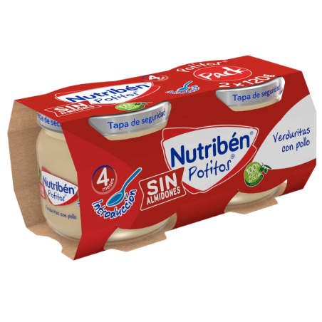 Nutriben Potitos Verduritas Con Pollo (2 Envases 120g)