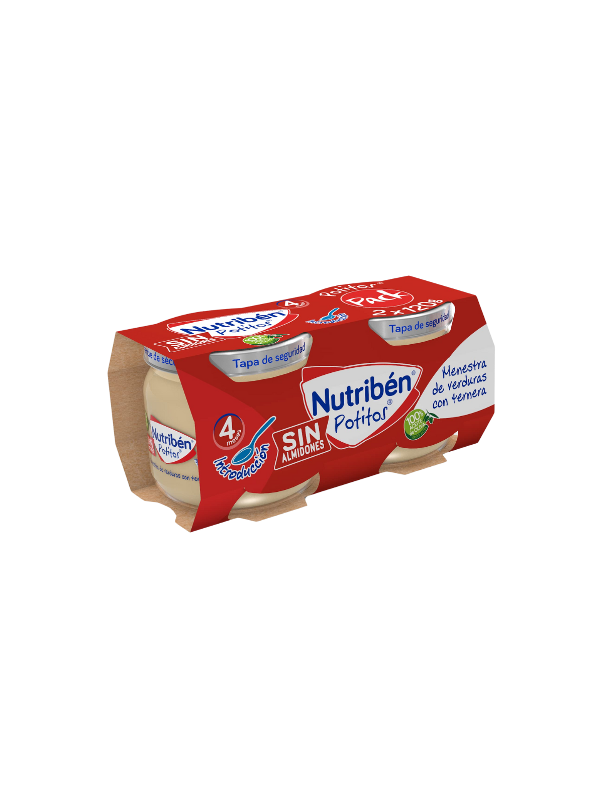 NUTRIBEN POTITOS MENESTRA DE VERDURAS CON TERNERA 2 ENVASES 120 G