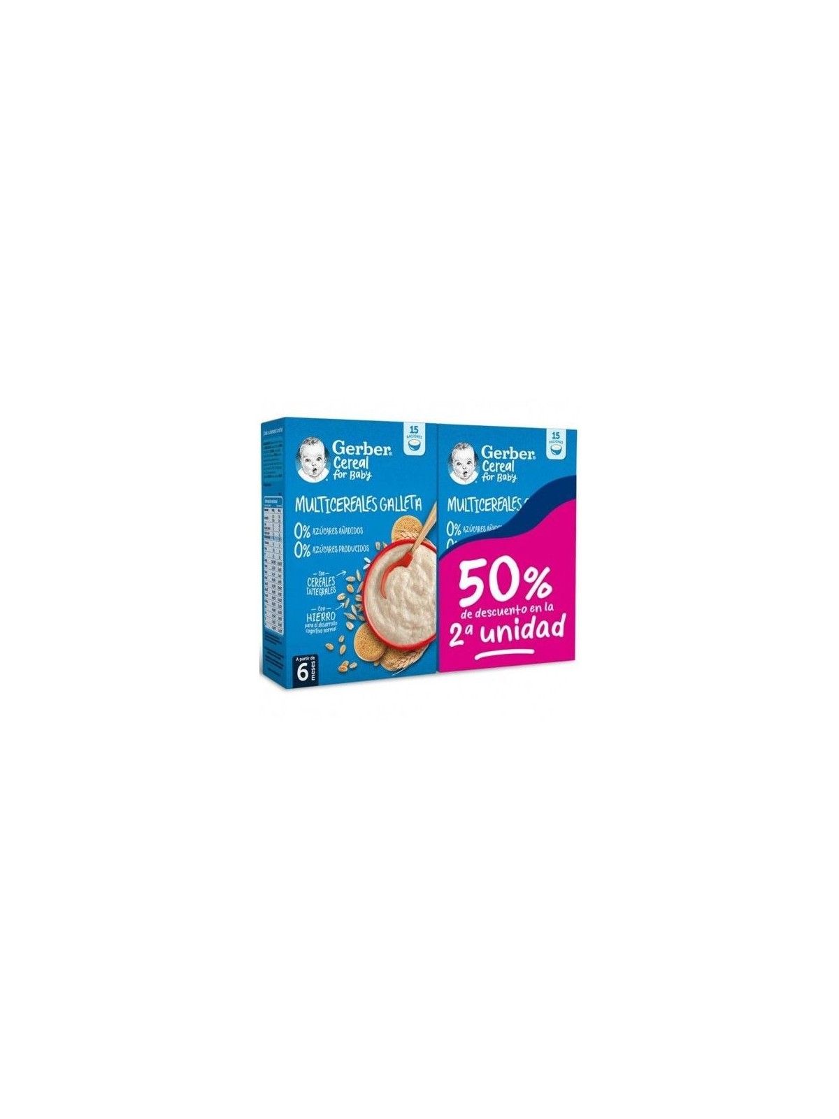 Gerber duplo multicereales frutas 270 g