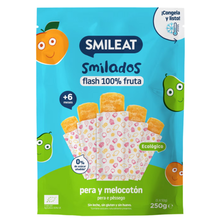 Smileat smilado pera y melocotón 250g