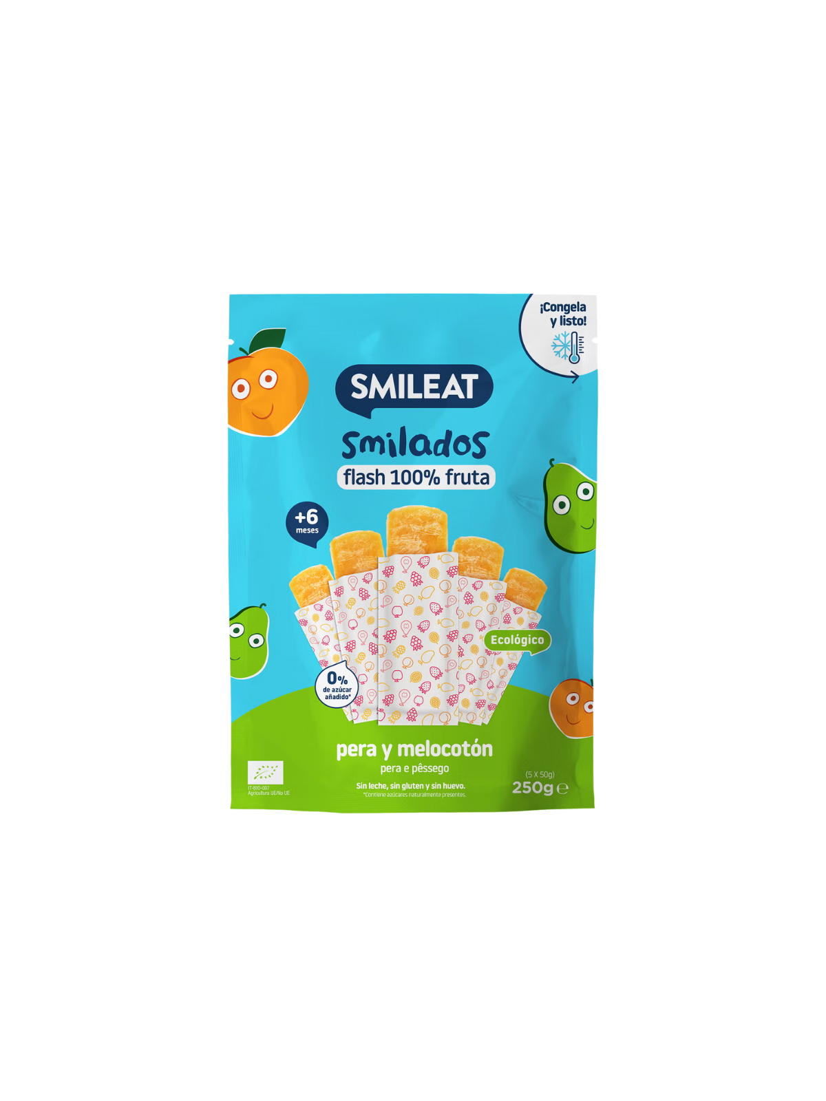 Smileat smilado pera y melocotón 250g