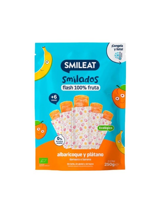 Smileat smilados albaricoque y plátano 250g