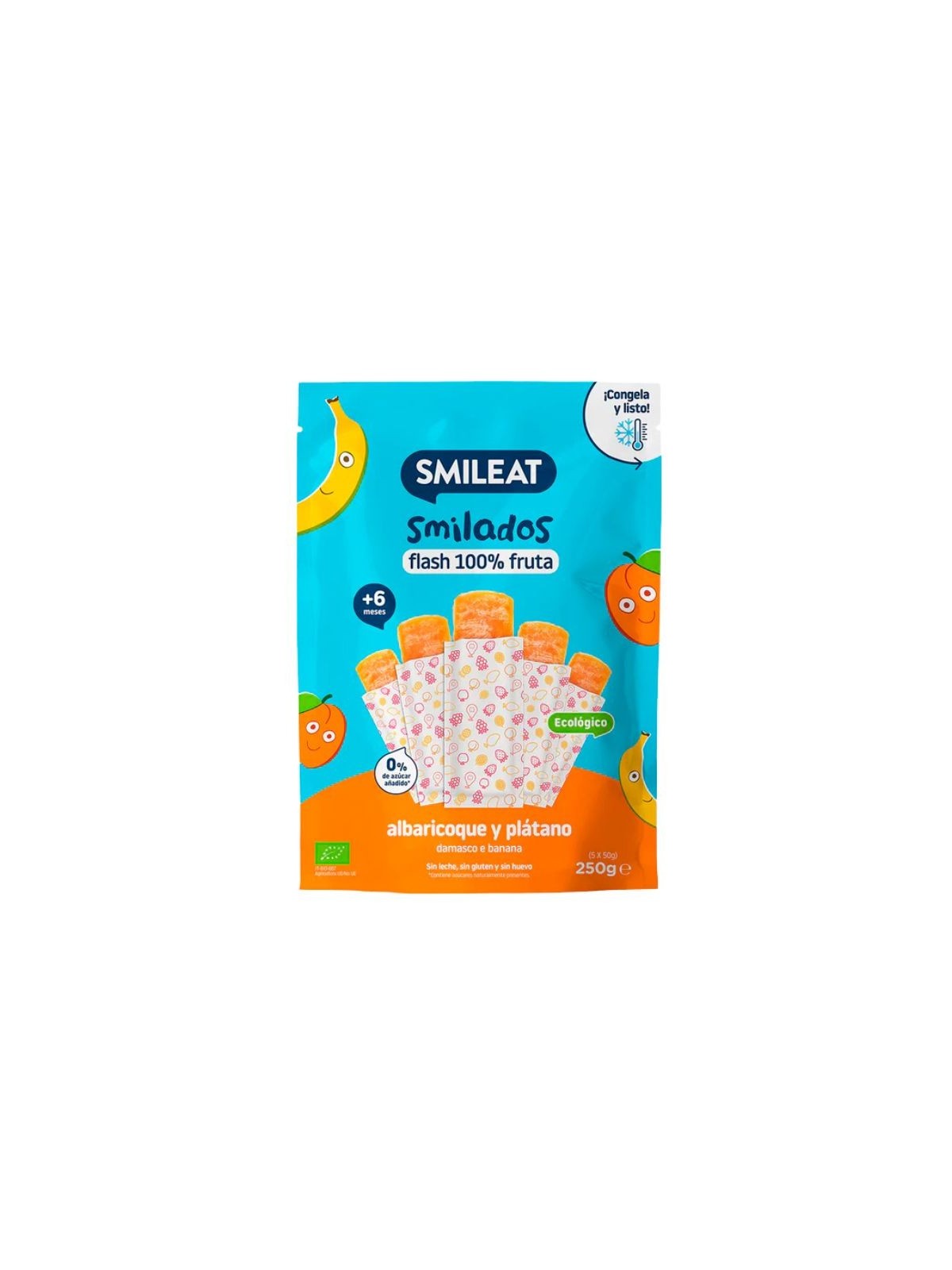 Smileat smilados albaricoque y plátano 250g