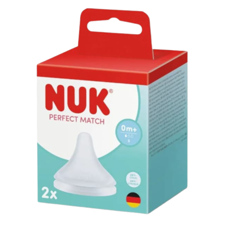 NUK tetina silicona anticólico perfect match flujo S 2 unidades