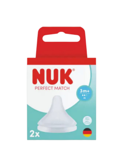 NUK tetina perfect match flujo M 3m+ 2 unidades