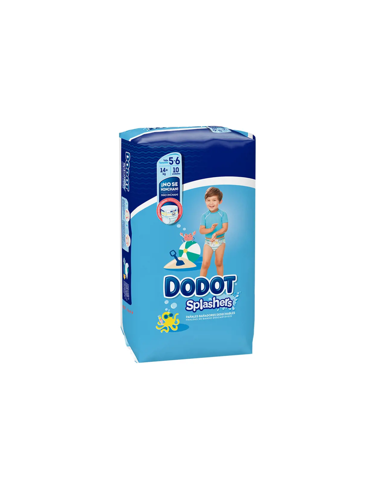 Dodot splashers pañales bañadores desechables Talla 5-6 / +14  kilos 10 unidades