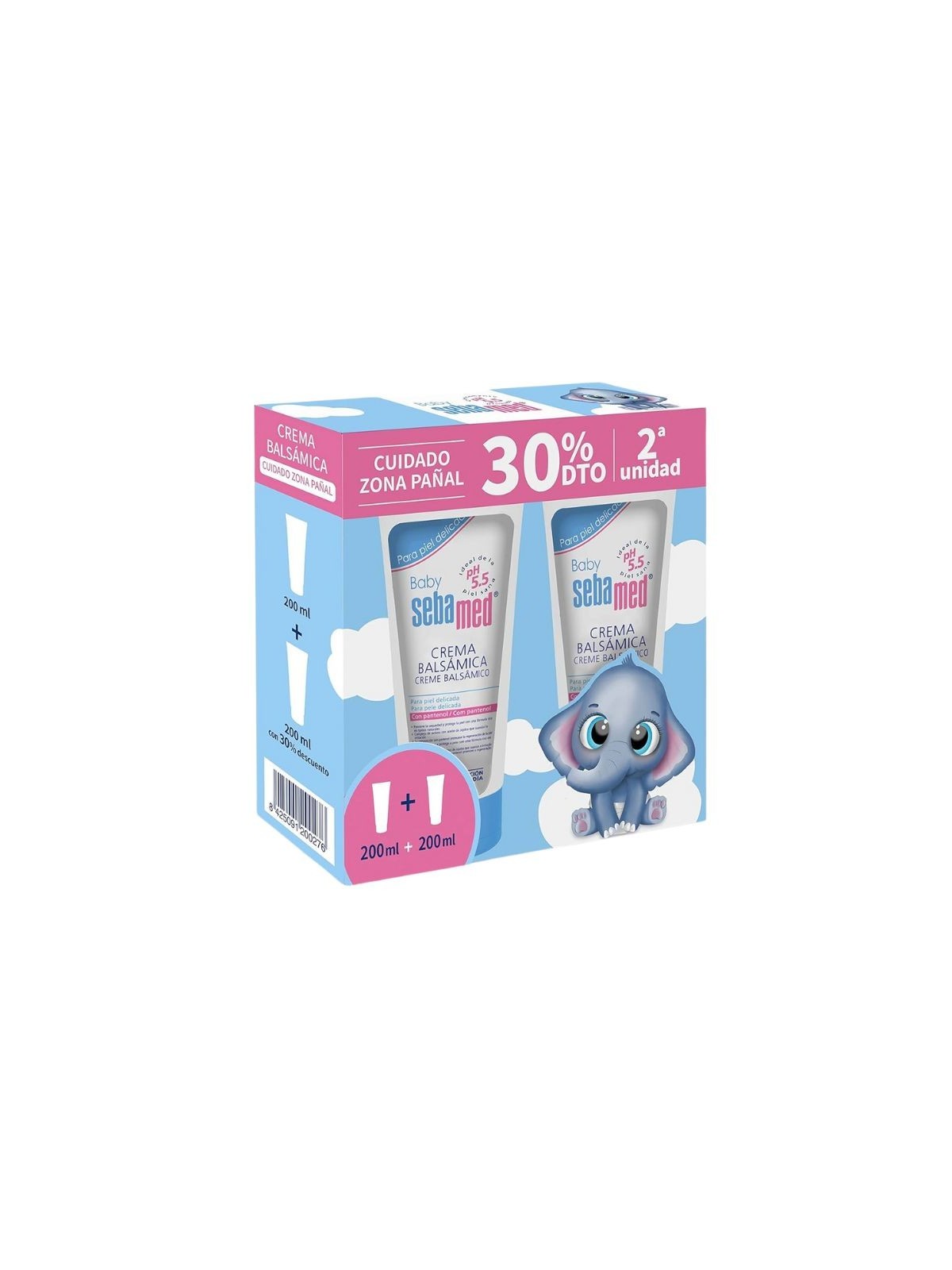 Sebamed Baby Crema Balsámica 200ml Duplo 2º 30%