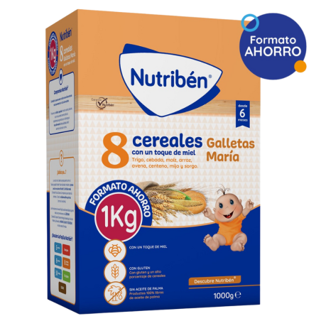 Nutriben 8 cereales y miel 1000g