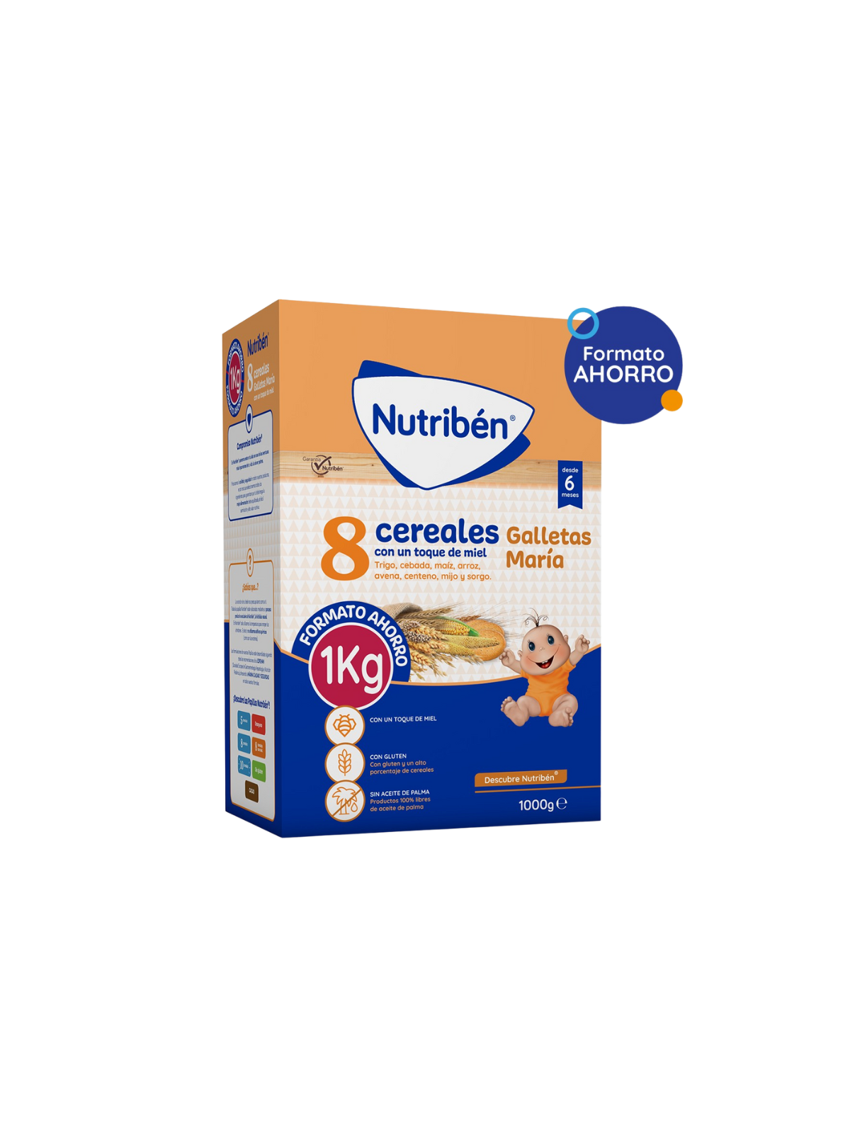 Nutriben 8 cereales y miel 1000g
