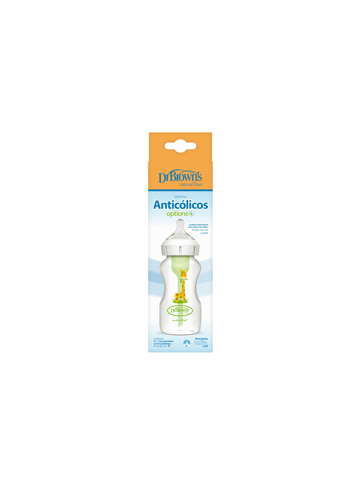 Dr. Browns biberón anticólico jirafa 270ml