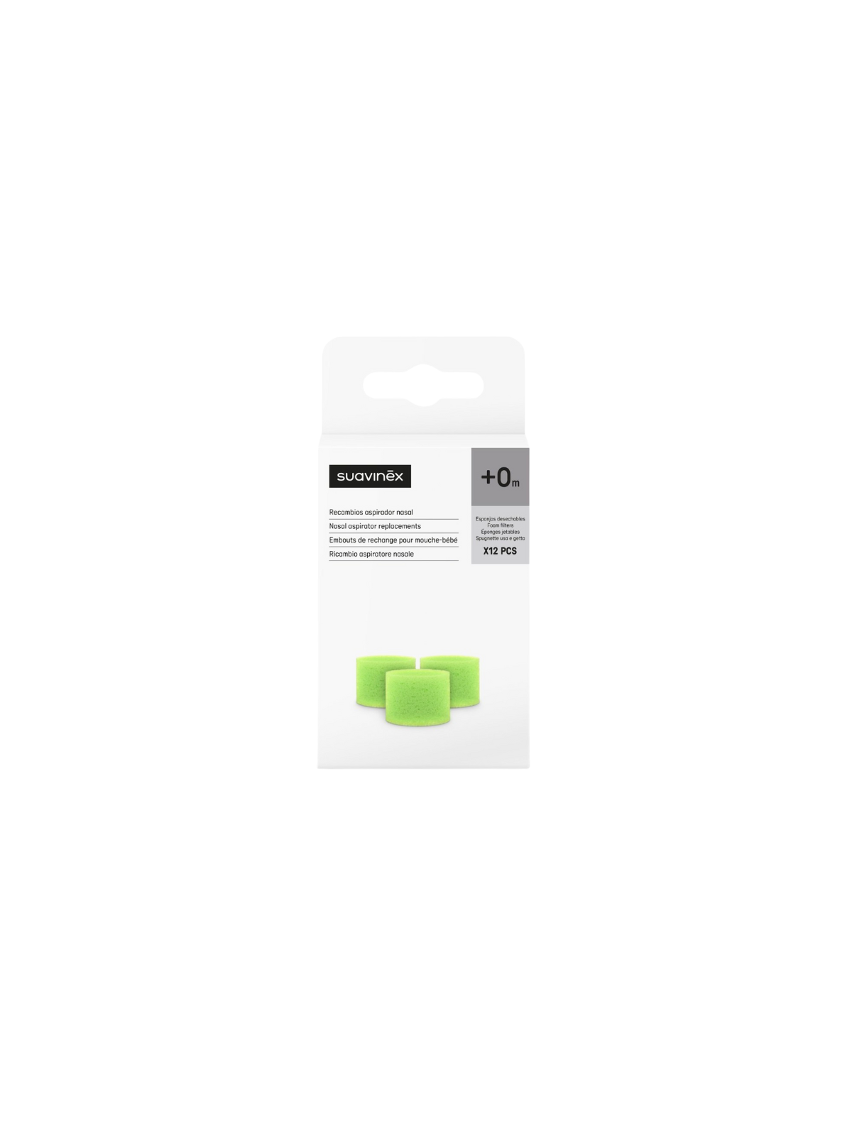 Suavinex recambios aspirador nasal 12 filtros desechables