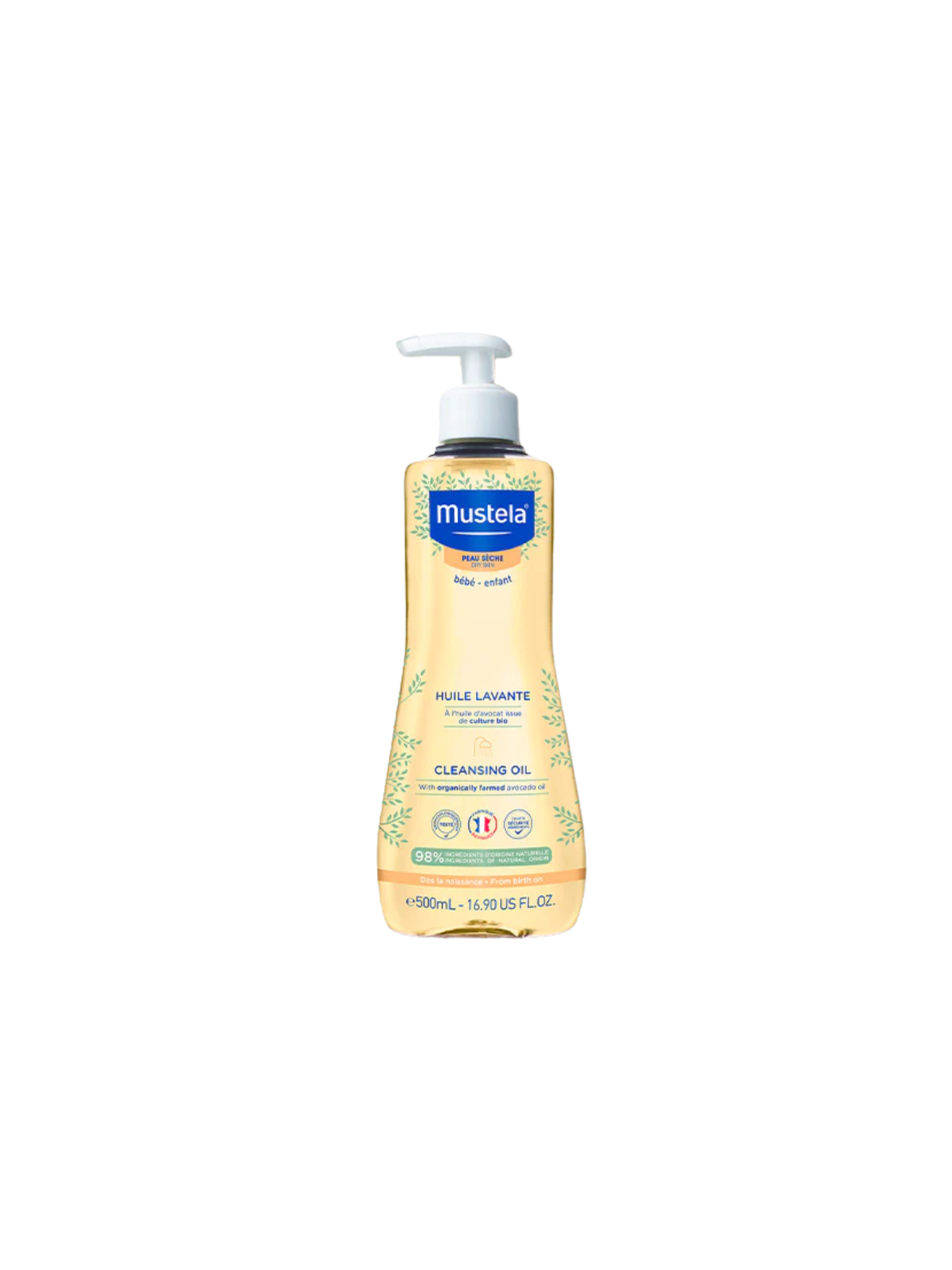 Mustela aceite de baño y ducha piel seca 500ml