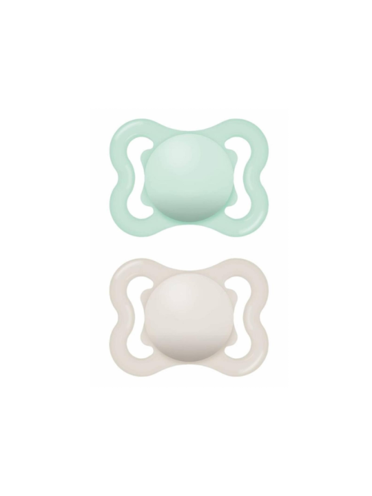 MAM CHUPETE SILICONA FISIOLOGICO + 6 MESES MATT N PACK DOBLE