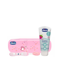 Chicco set higiene dental infantil 6 - 36 meses color rosa