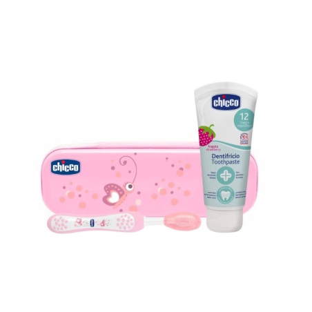 Chicco set higiene dental infantil 6 - 36 meses color rosa