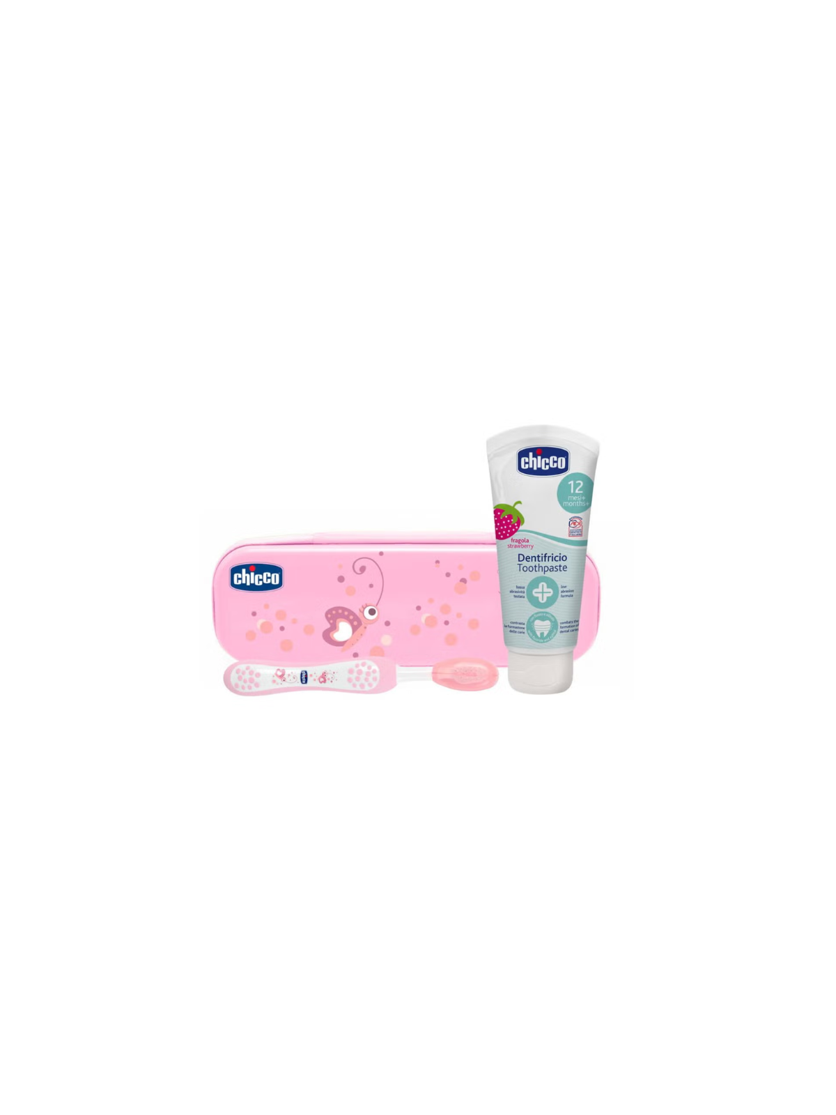 Chicco set higiene dental infantil 6 - 36 meses color rosa