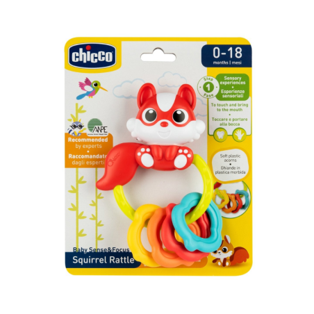 Chicco sonajero ardilla 0-18 meses