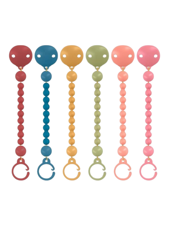 Suavinex Broche de pinza silicona bolitas