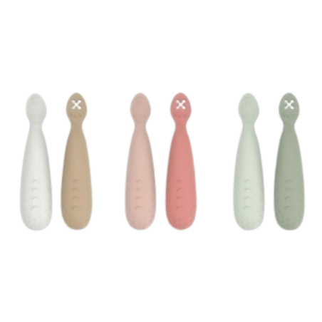 Suavinex Set precucharas aprendizaje silicona + 4 meses 2 unidades