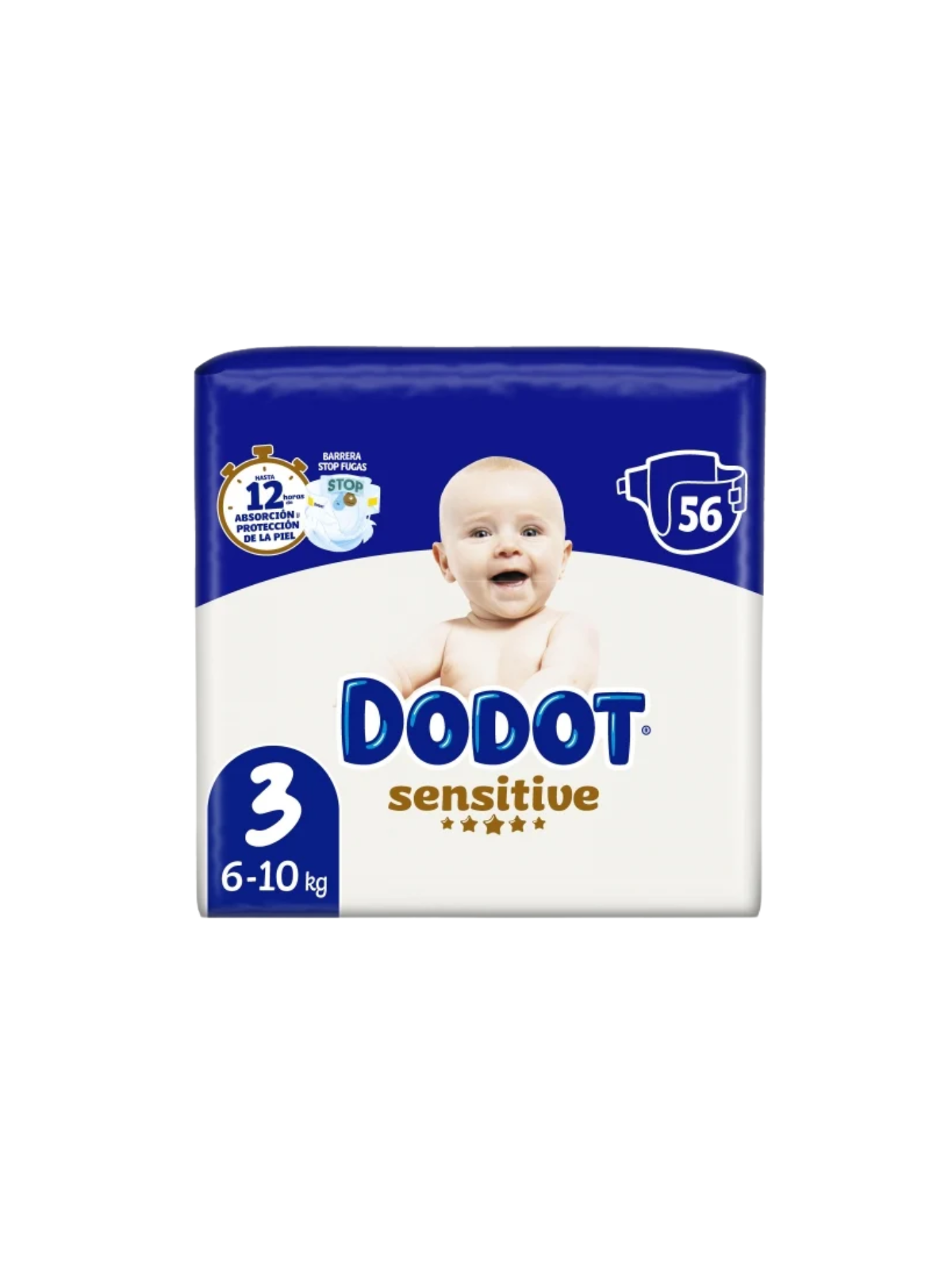 Dodot sensitive talla 3 6-10kg, 56uds