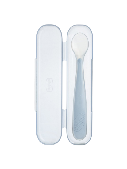 Chicco cuchara blanda con estuche +6m