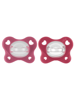 Chicco chupete silicona physioforma dual soft 16 - 36 meses 2 unidades color rosa