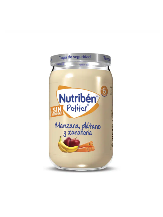 Nutriben manzana, plátano y zanahoria 1 potito 235g