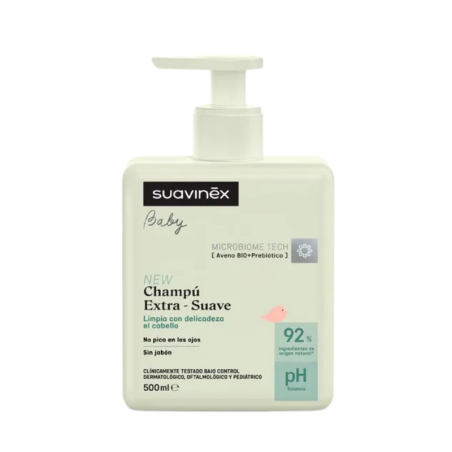 Suavinex baby champú extra - suave 1 botella 500ml