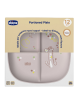 Chicco plato con compartimentos +12M rosa