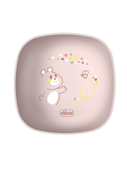 Chicco bowl con tapa +6M rosa