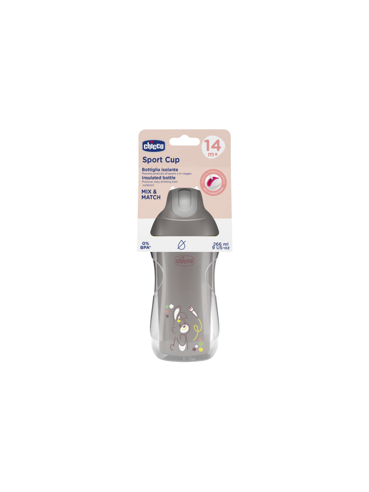 Chicco vaso térmico sport +14m gris