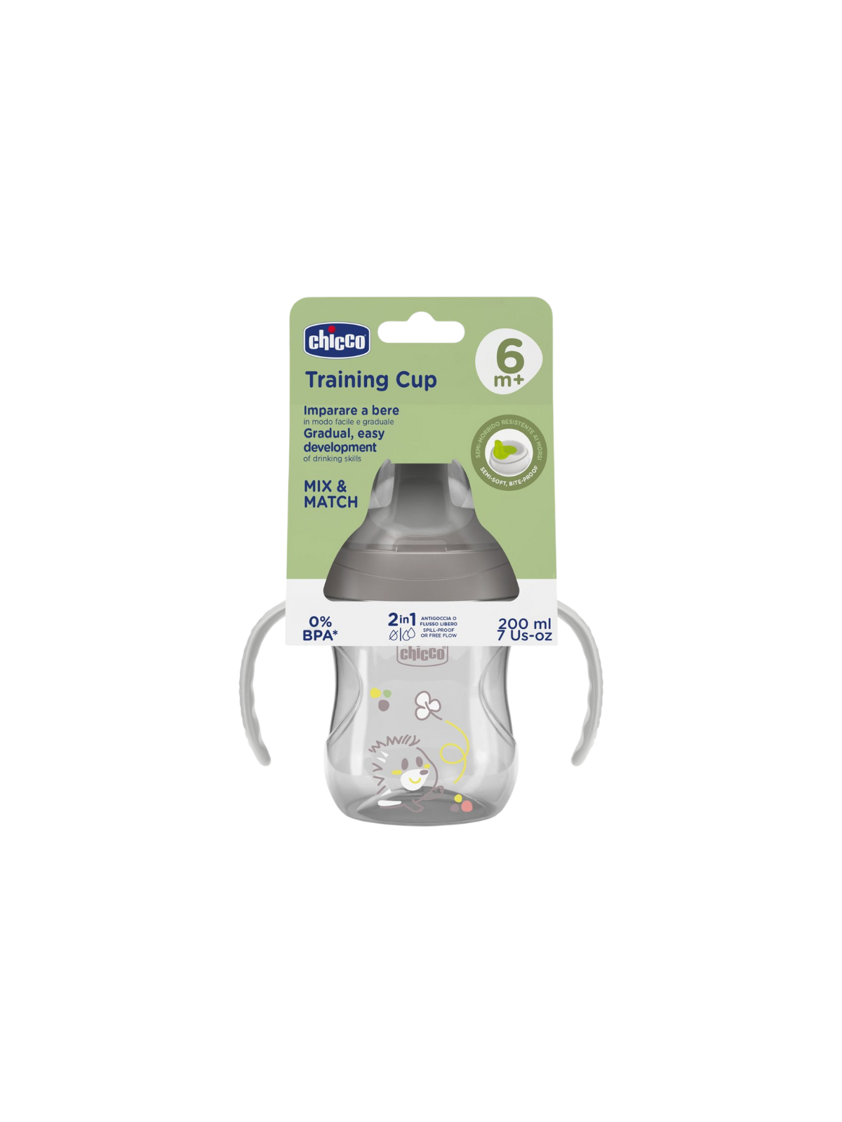 Chicco vaso entrenamiento +6m gris