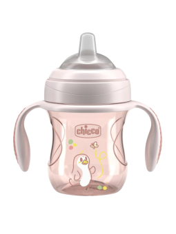 Chicco vaso transición 200ml rosa +4m