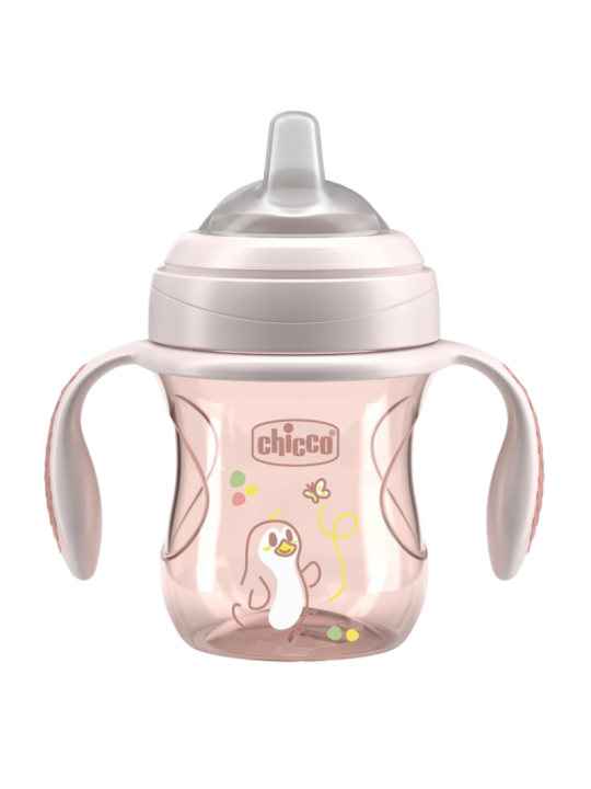 Chicco vaso transición 200ml rosa +4m
