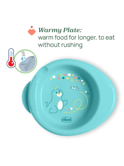 Chicco set de comida niño +6m azul