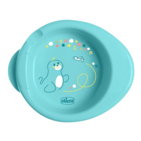 Chicco plato termo niño +6m azul