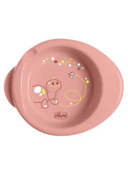 Chicco plato termo niña +6m rosa