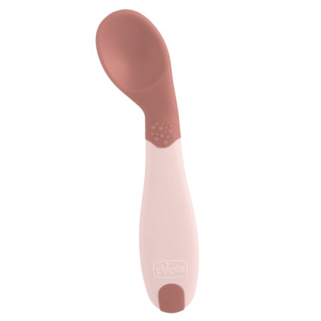 Chicco cuchara inclinada + 8 meses rosa