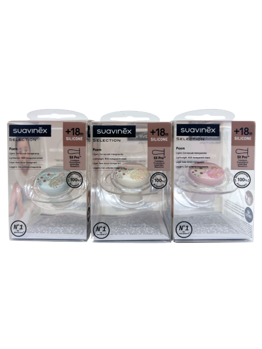 Suavinex Poetry chupete + 18m silicona fisiológica SX PRO
