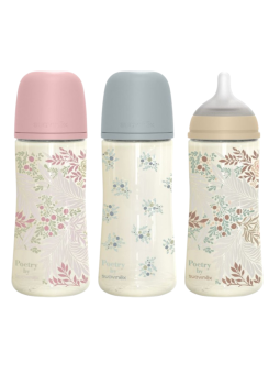 Suavinex poetry biberón + 3m 360ml flujo L