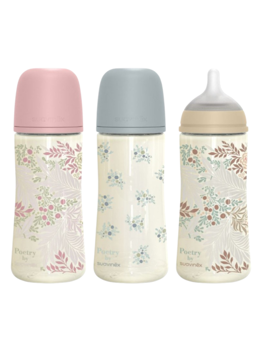 Suavinex poetry biberón + 3m 360ml flujo L
