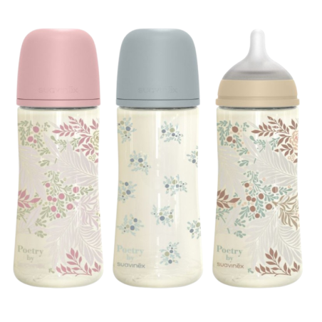 Suavinex poetry biberón + 3m 360ml flujo L