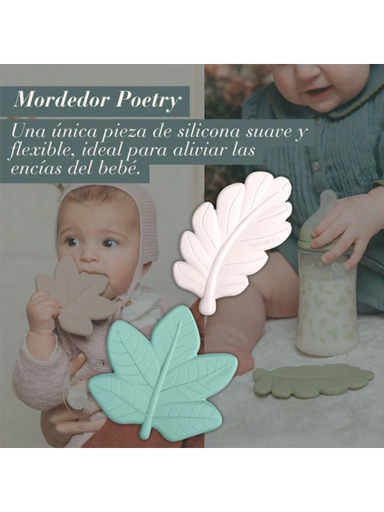 Suavinex Poetry mordedor silicona + 0m hoja bosque